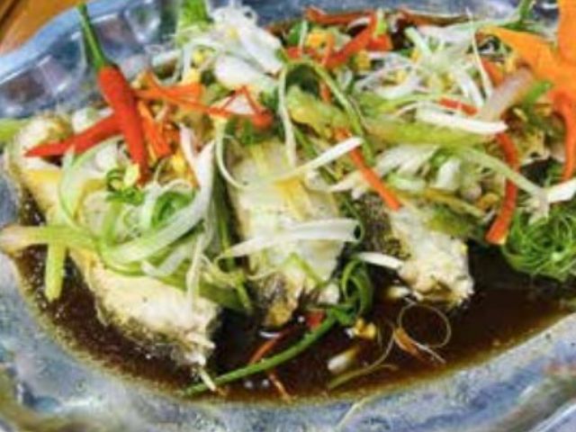 Nhà hàng Vịnh Xanh_Cá mú hấp xì dầu_menu_image