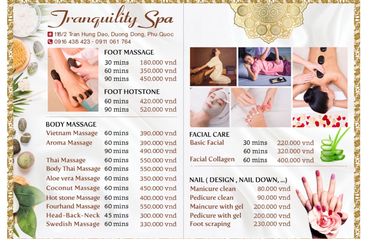 Tranquility Spa_menu_picture