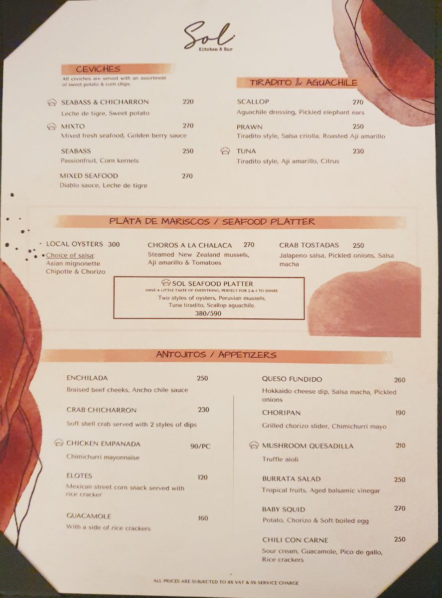 Sol Kitchen & Bar_menu_picture