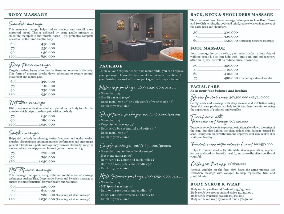 MF Spa Hanoi_menu_picture