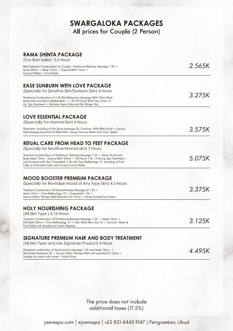 Jaens Spa Center_menu_picture