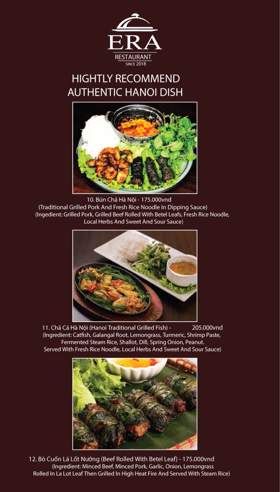 Era Restaurant_menu_picture