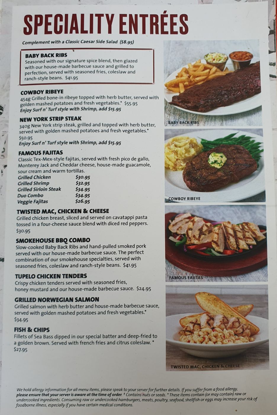 Hard rock café Singapore - Orchard Road_menu_picture